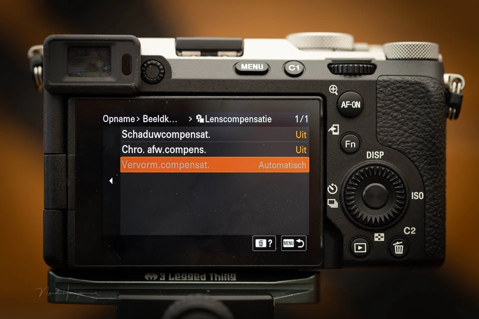 Distortion correction cannot be switched off.&nbsp;