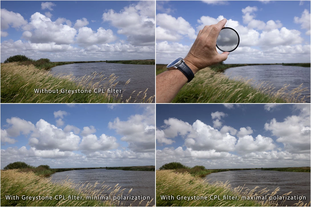 The CPL filter improves overall contrast and colors.&nbsp;