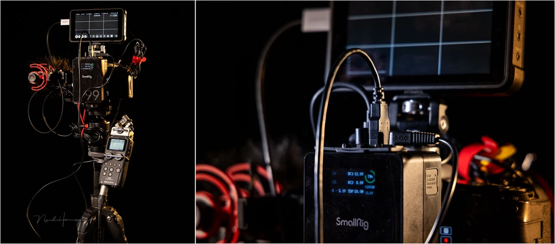 The SmallRig VB99 Pro doesn't need a large video rig to power a lot of accessories.