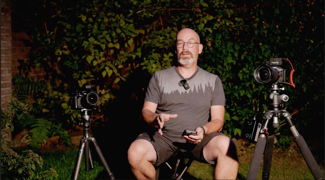 Using the RC 60B for recording a tutorial video about timelapse photography