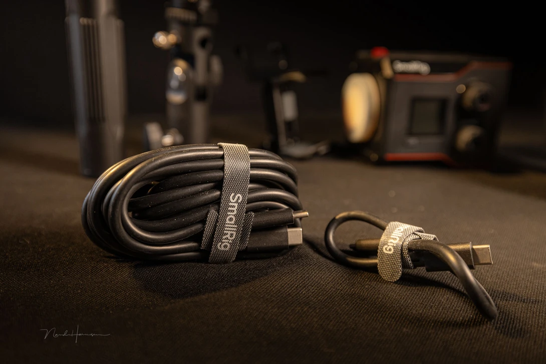 The RC 60B comes with two USB-C cables, one 3 meters and one 20 centimeter.&nbsp;