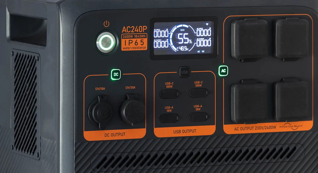 AC240P Front Panel