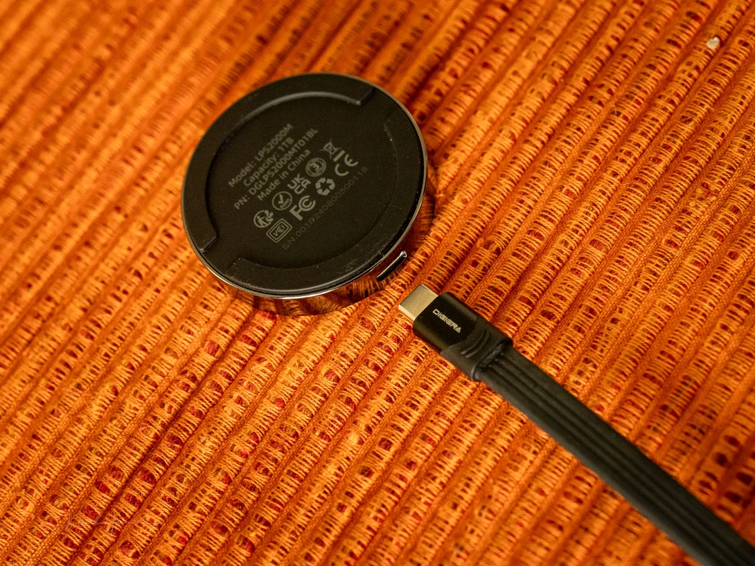 The bottom of the DigiEra SSD.