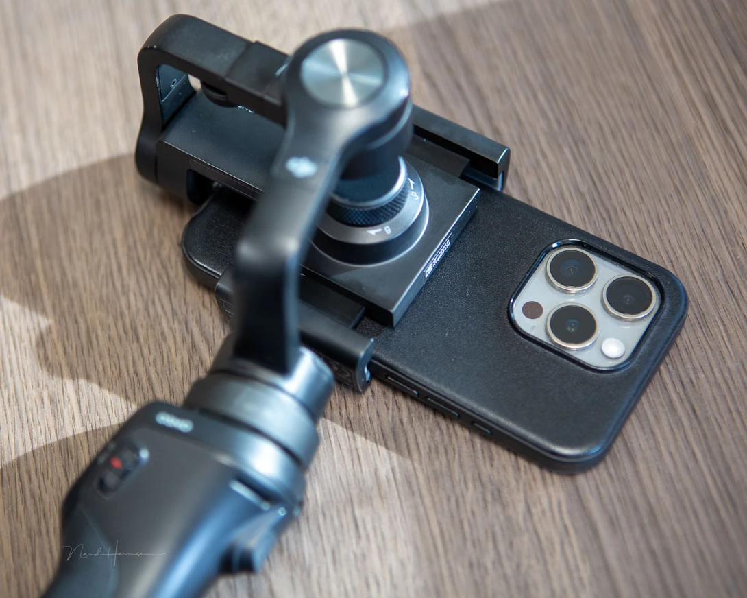 If you're using a gimbal, the SSD can't be placed with the Magsafe connection. The USB-C connection is obstructed as well.