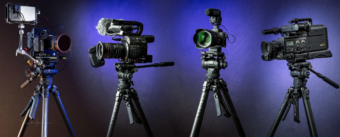 The different setups I've tried. Obviously the tripod can handle all.