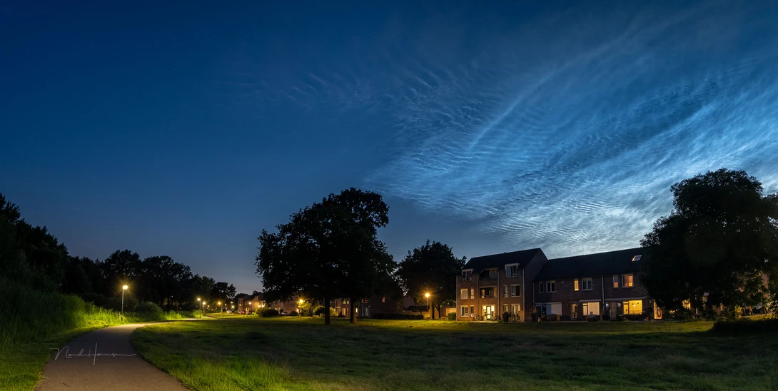 The most impressive display of noctilucent clouds I have ever witnessed.