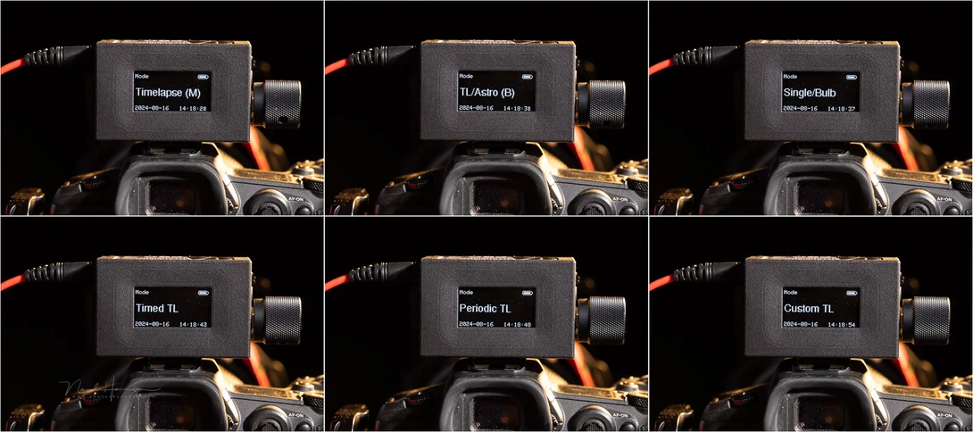 The six different functionalities.