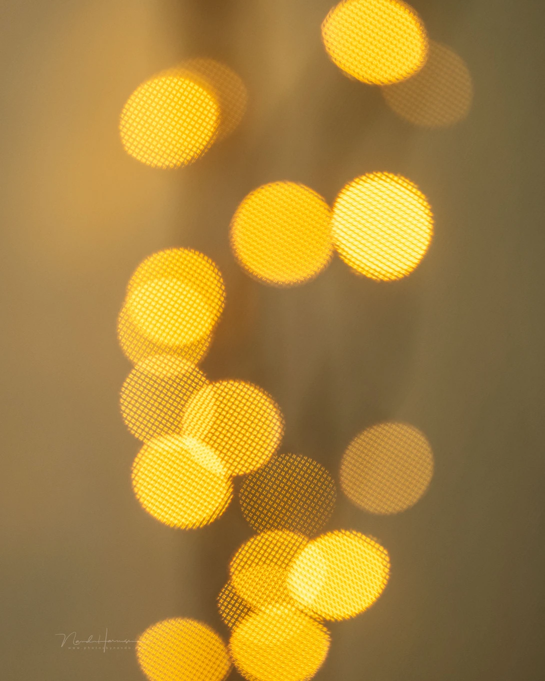 When light sources are present in the out-of-focus area, the gridlines are visible. This makes the bokeh less appealing.