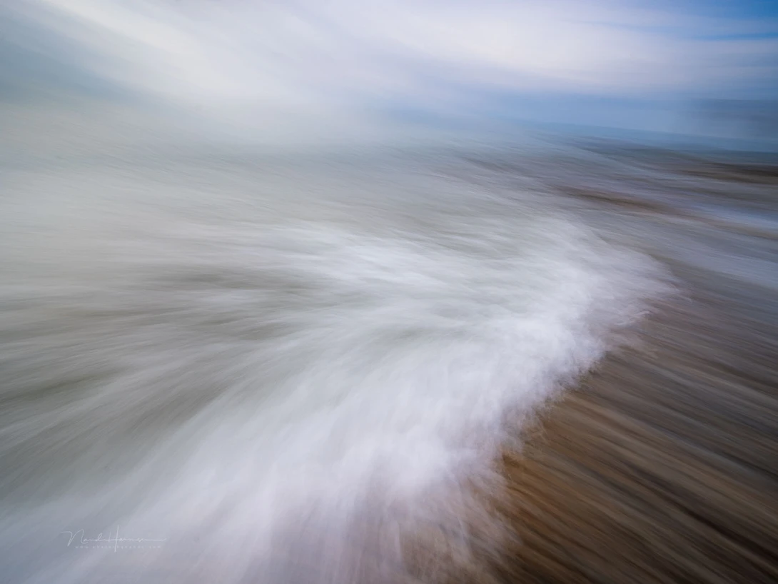 Walking through the waves and moving the camera at the same time isn't easy. But when it all comes together the results can be amazing. Personally, it's one of my favourites.