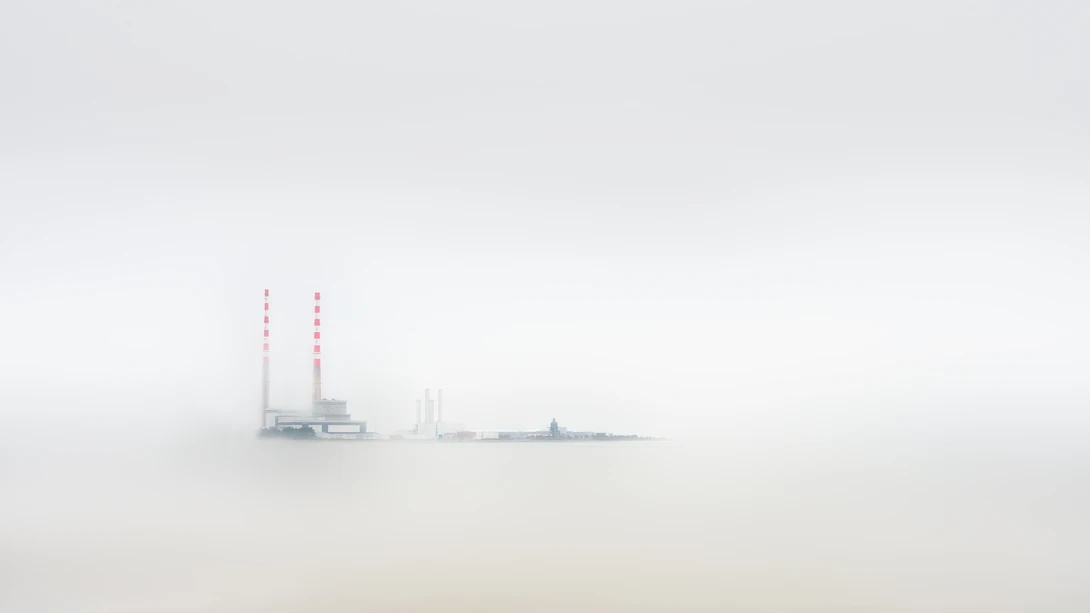Fine art photograph of Dublin's Poolbeg Chimneys