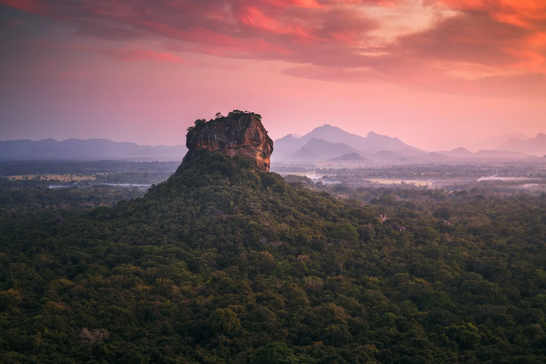 Sunset at Sigiriya