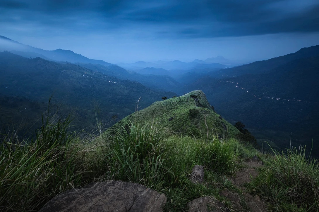 View from Little Adams Peak during Blue Hour