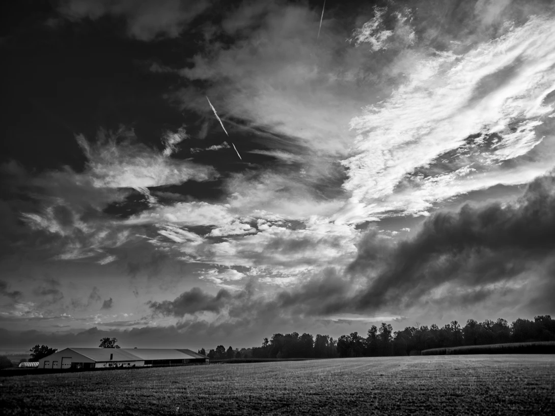 Lancaster County farm after a thunderstorm, Pennsylvania