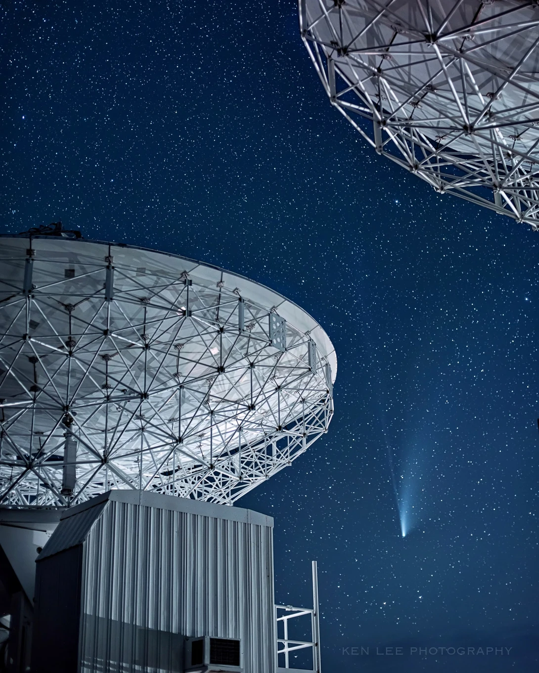 Radio telescopes and Comet NEOWISE