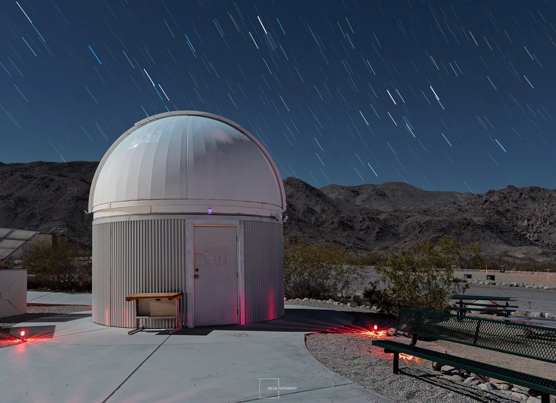 Sky's the Limit Observatory in 29 Palms, CA - star trails