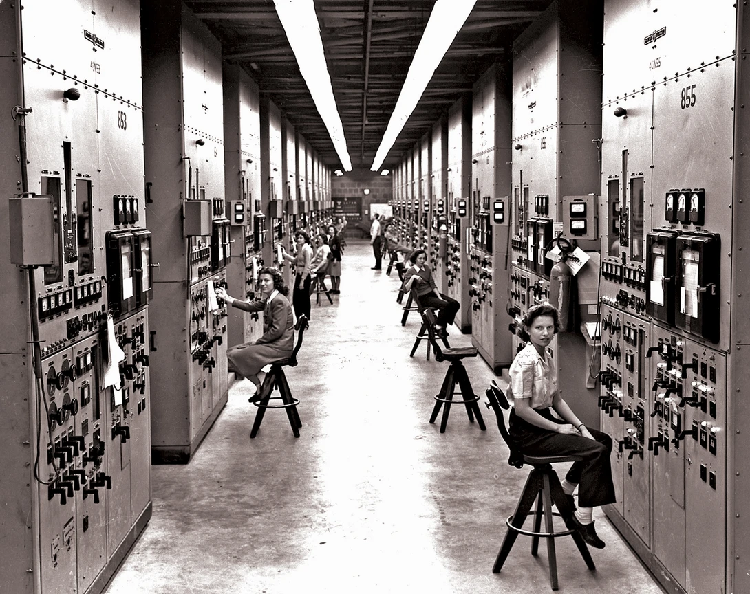 The "Calutron Girls" enriching uranium at Oak Ridge 1944