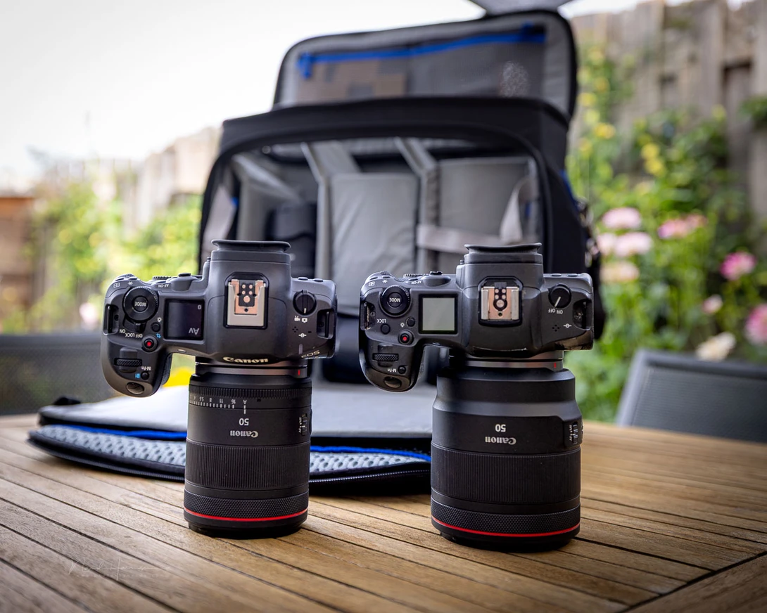 This is the difference between the RF 50mm f/1.4L VCM on the left, and the RF 50mm f/1.2L USM on the right. Which one do you prefer?