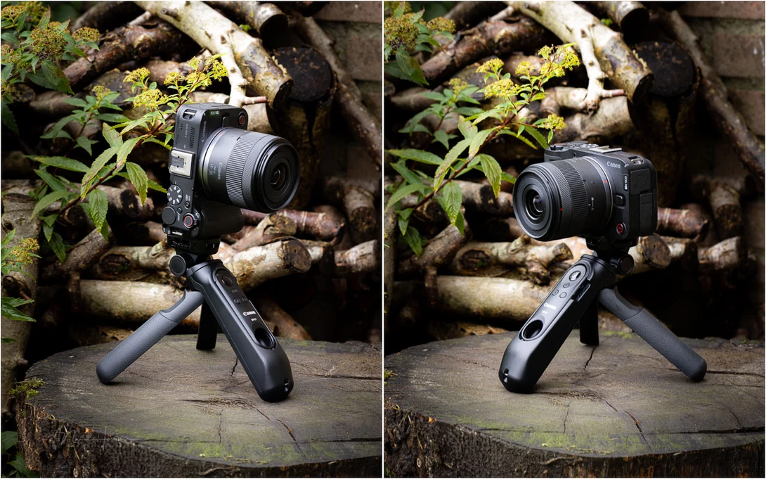 Two tripod connections make it easy to use the camera both horizontal and vertical.