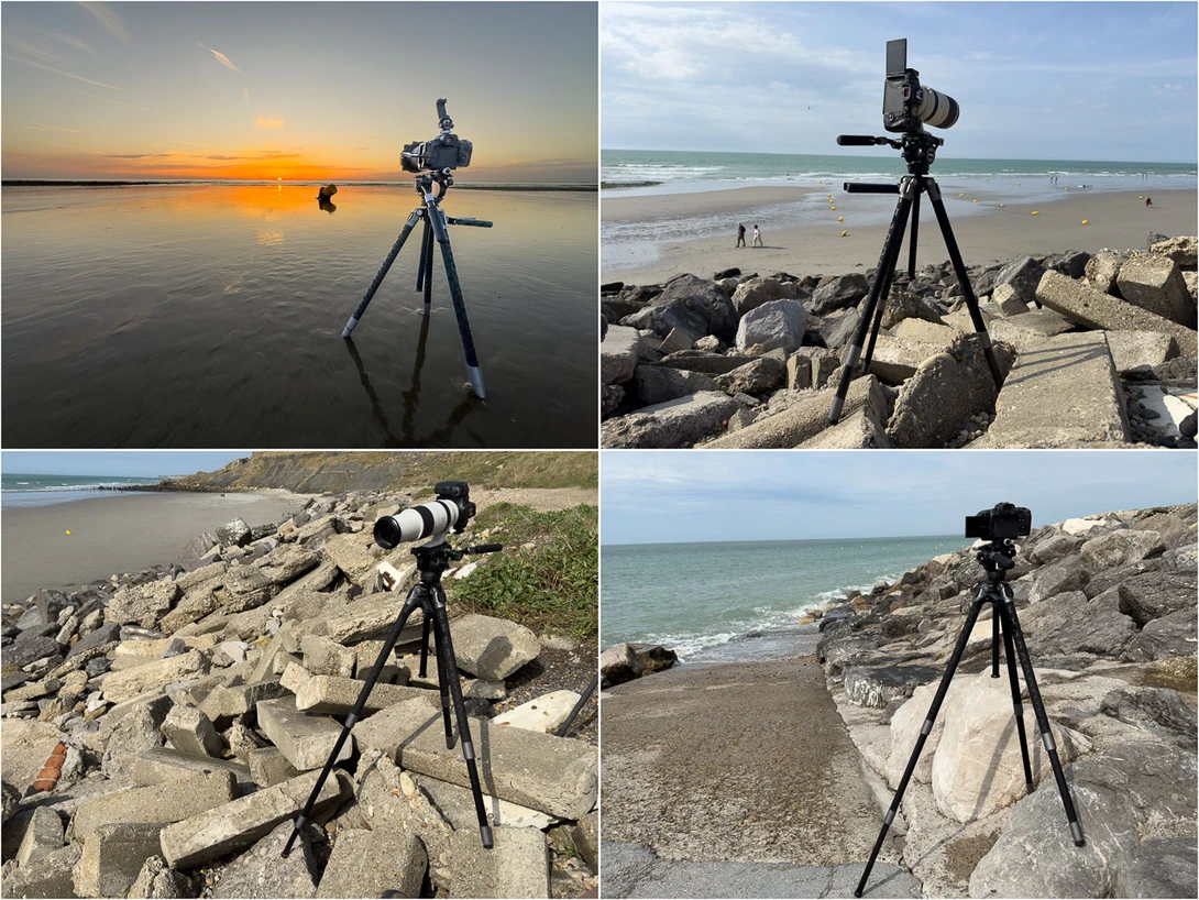 The SmallRig x Potato Jet Tribex SE in different situations.