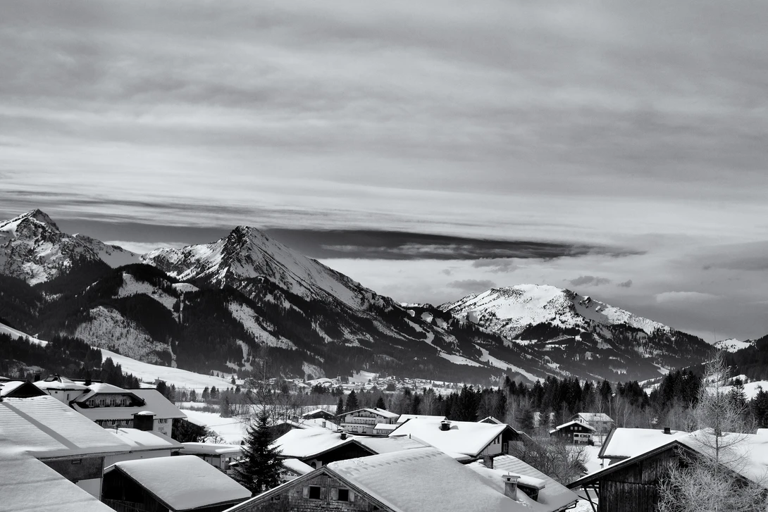 View Village in the Austrian Alps by Dennis Burke