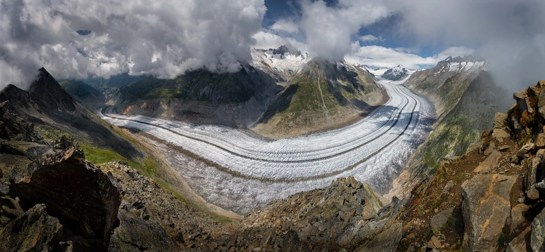 View The Aletsch Glacier by Patrick Snitjer