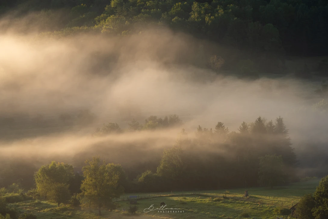 View Fog in the valley by Matthijs Bettman