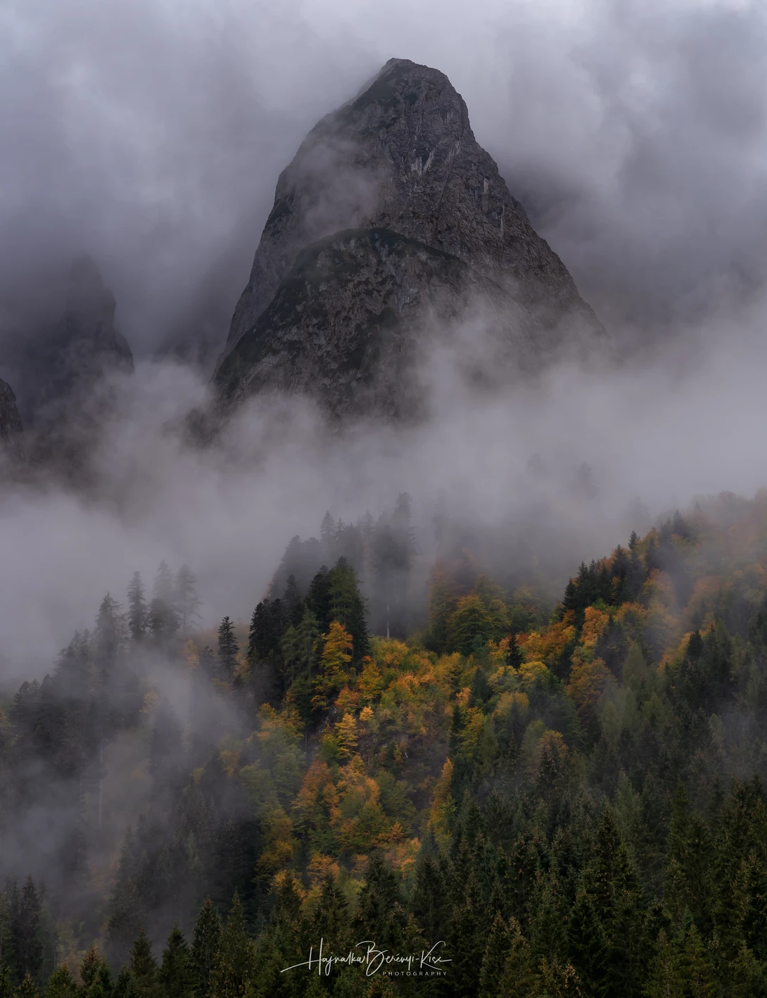 View Peak in the Mist by Hajnalka Berényi-Kiss