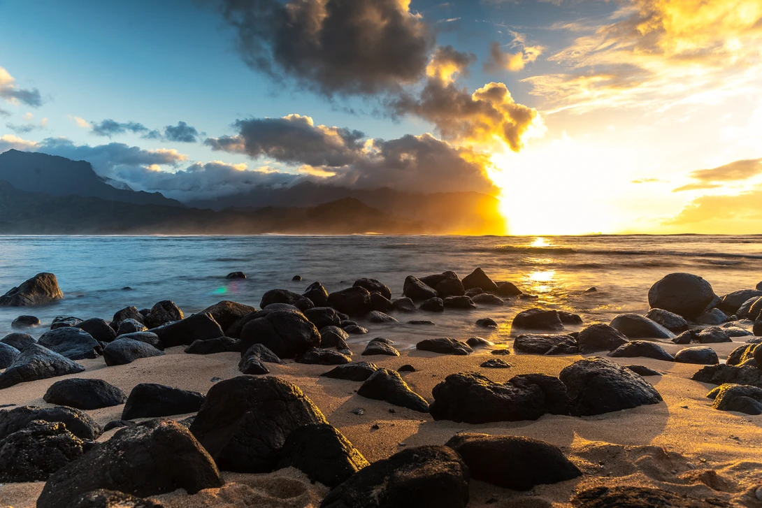 View Hanalei Sunset 1 by Tyler Beard