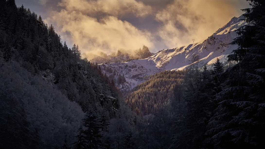 View Magic light on the Massif du Mont-Blanc by Benjamin ZIEGLER