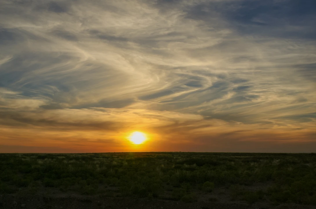 View Sunset Swirls by Marcia Jolley