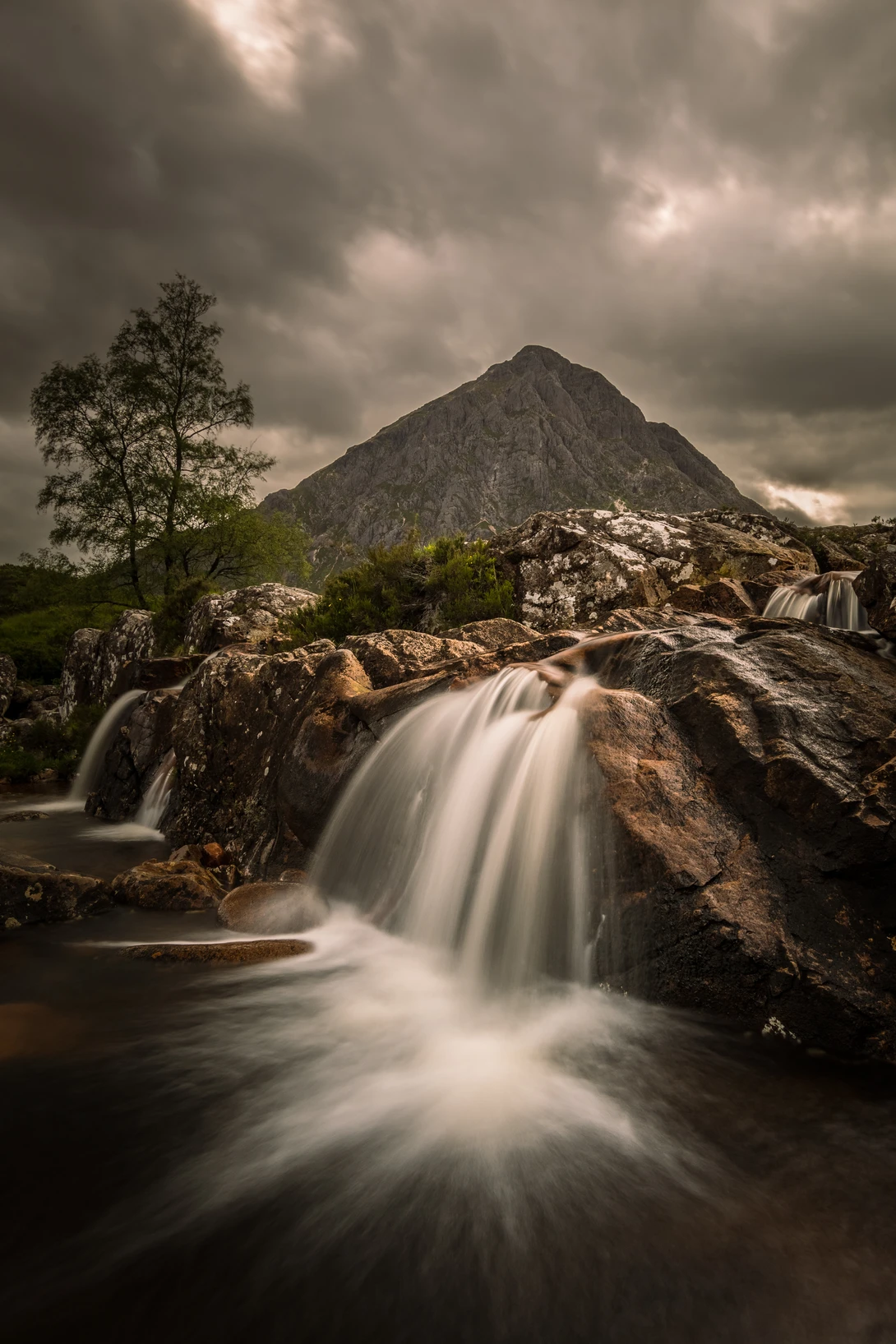 View Etive Mor Waterfall by Ron Cunningham