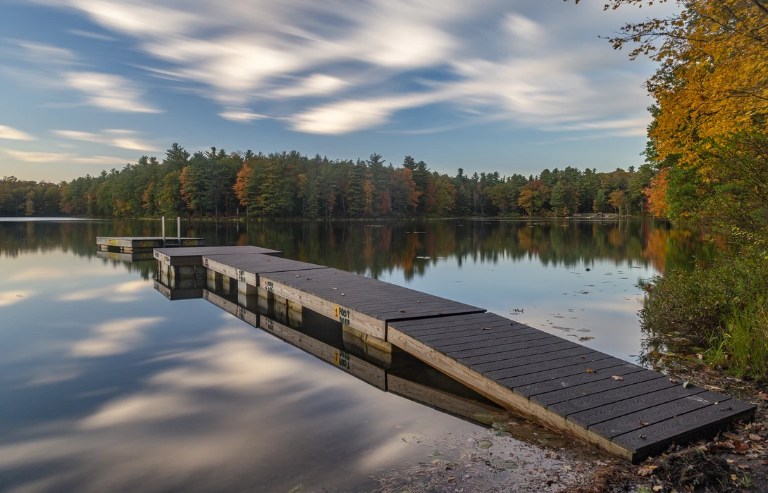 View Fall at the lake by Greg Milunich