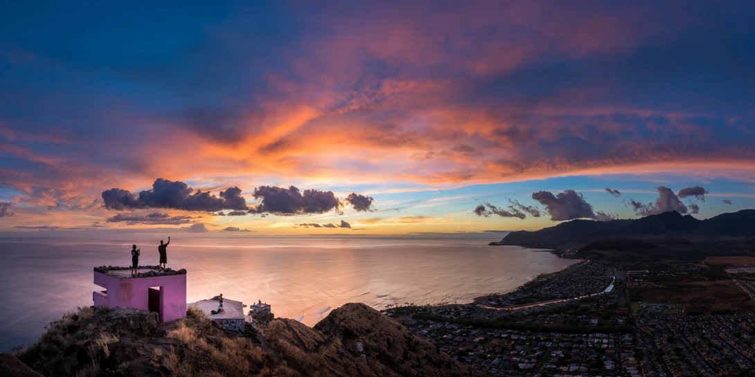View Waianae sunset by Aaron Amano