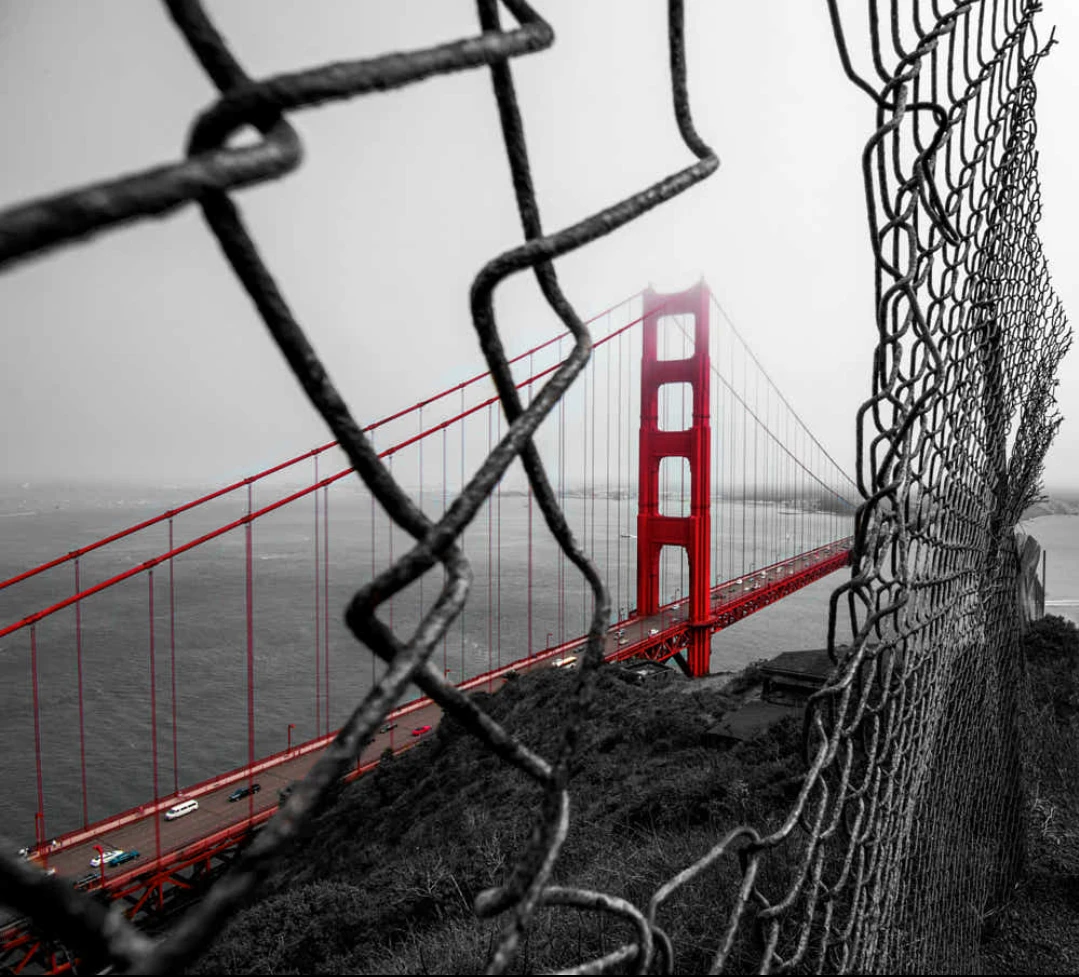 View Golden Gate Bridge from a different perspective by Joel V