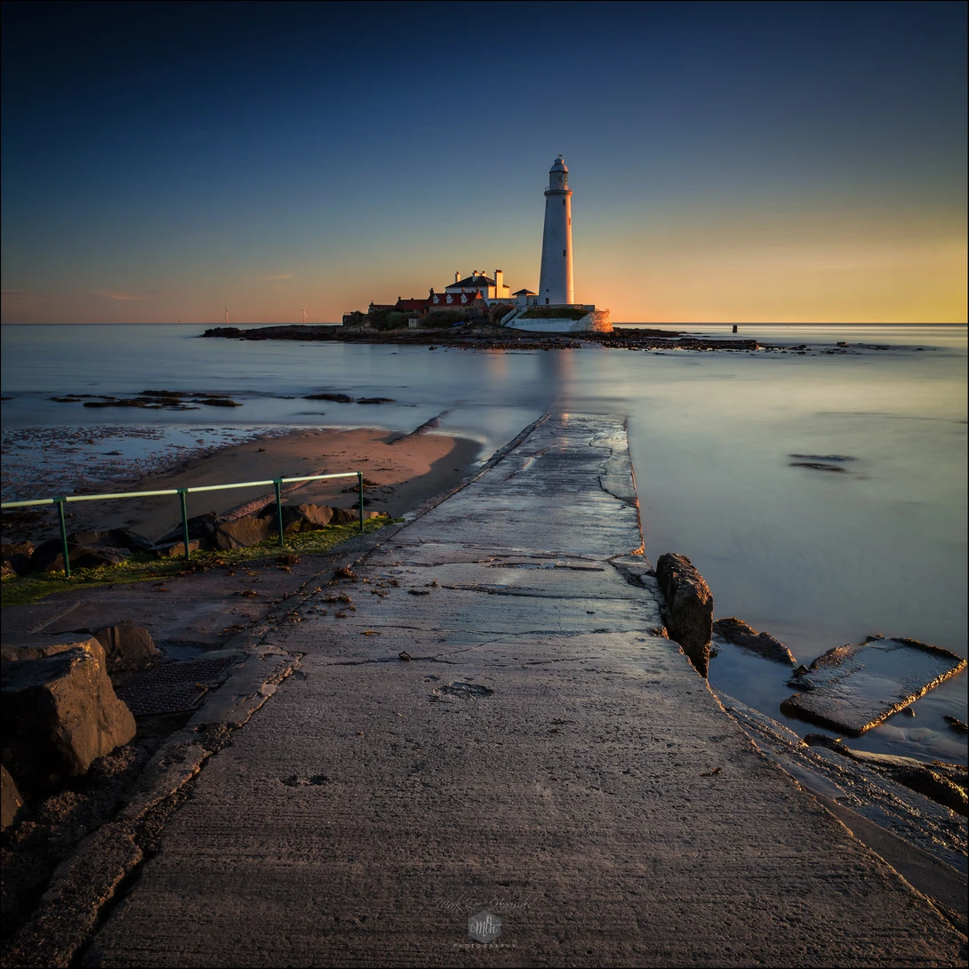 View Dawn at St Mary’s Lighthouse, Whitley Bay by Mark Heavisides