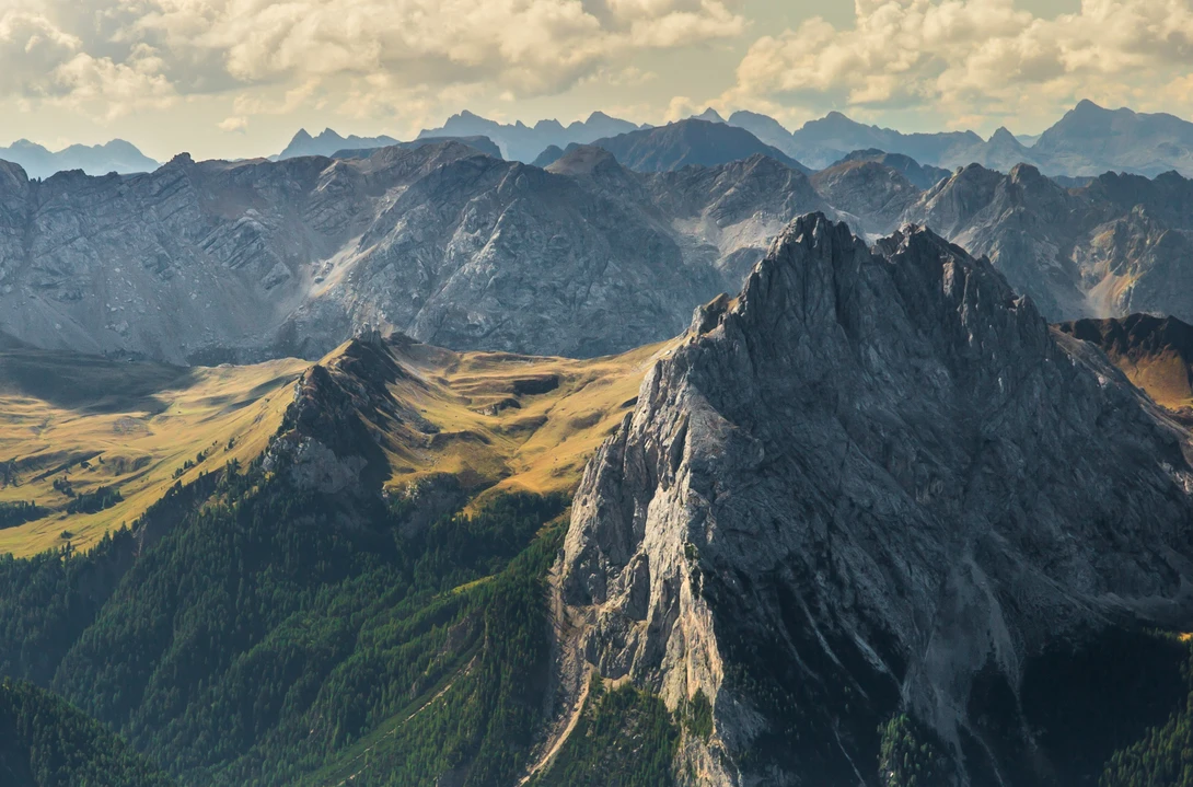 View Dolomites at Pordoi pass (detail) by Bas Rutgers
