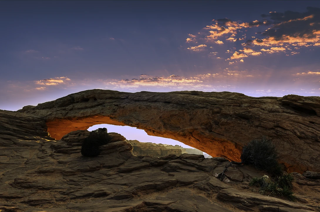 View Mesa Arch Sunrise by Justin Treakle