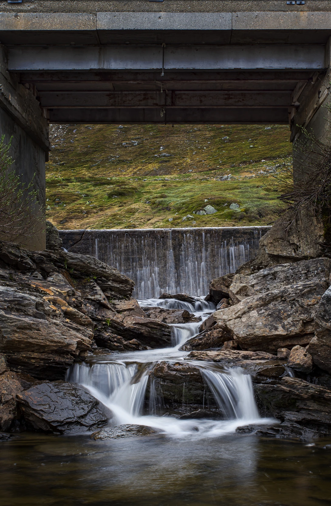 View Framing of a Waterfall by Kjell Vikestad