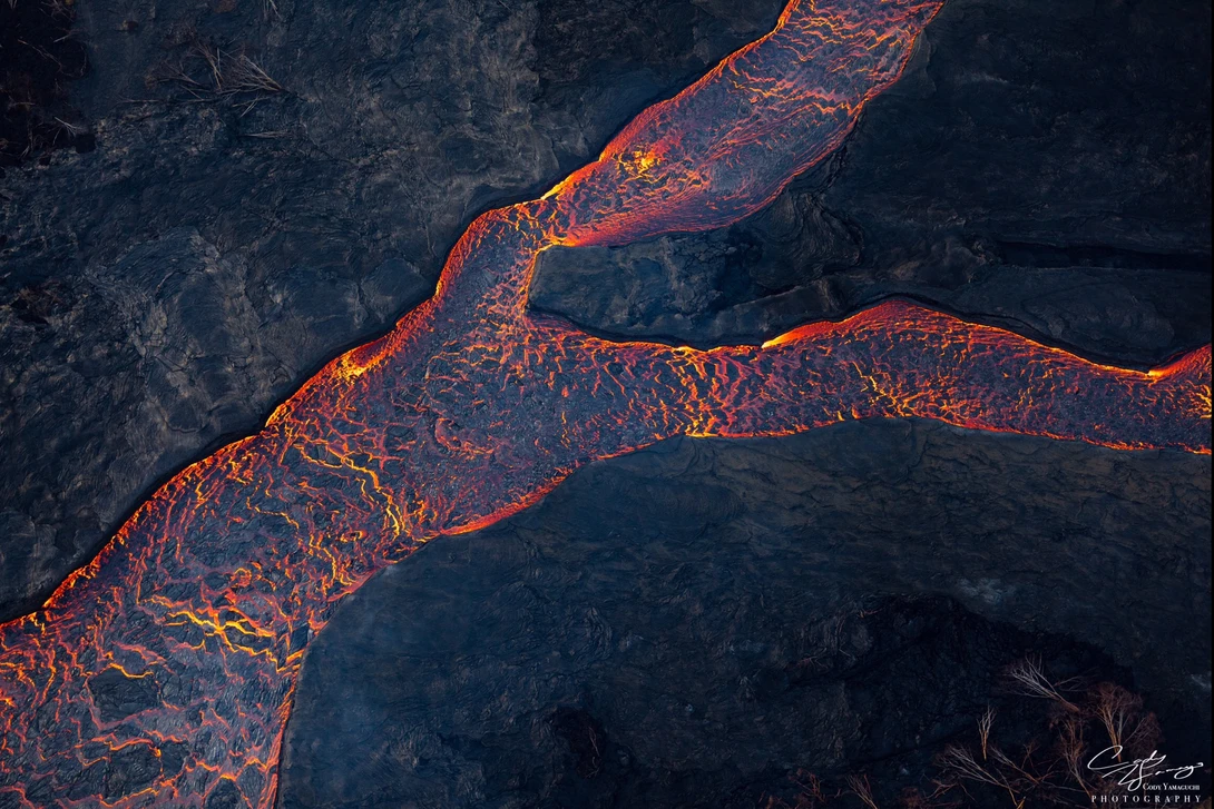 View Pahoehoe Lava Channel by Cody Yamaguchi