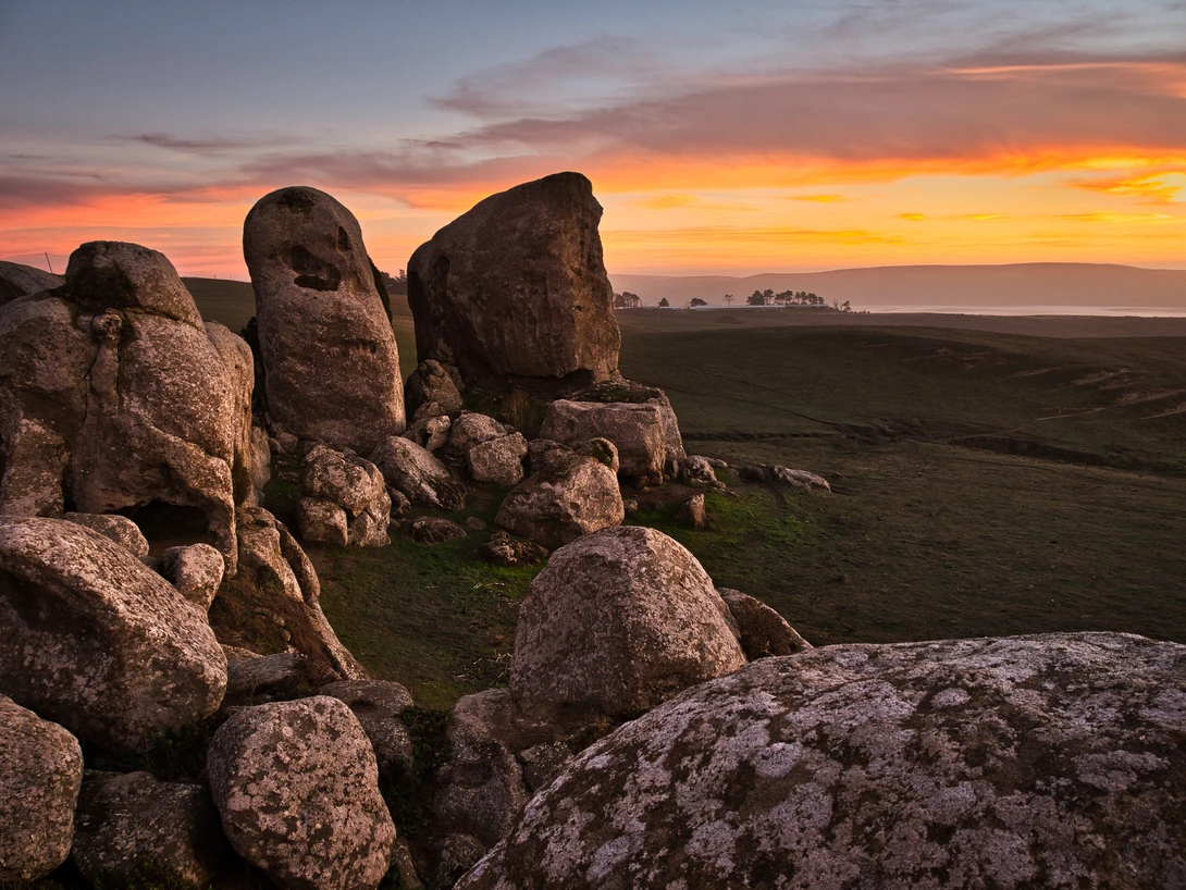 View Elephant Rocks at Sunset. by David Medeiros
