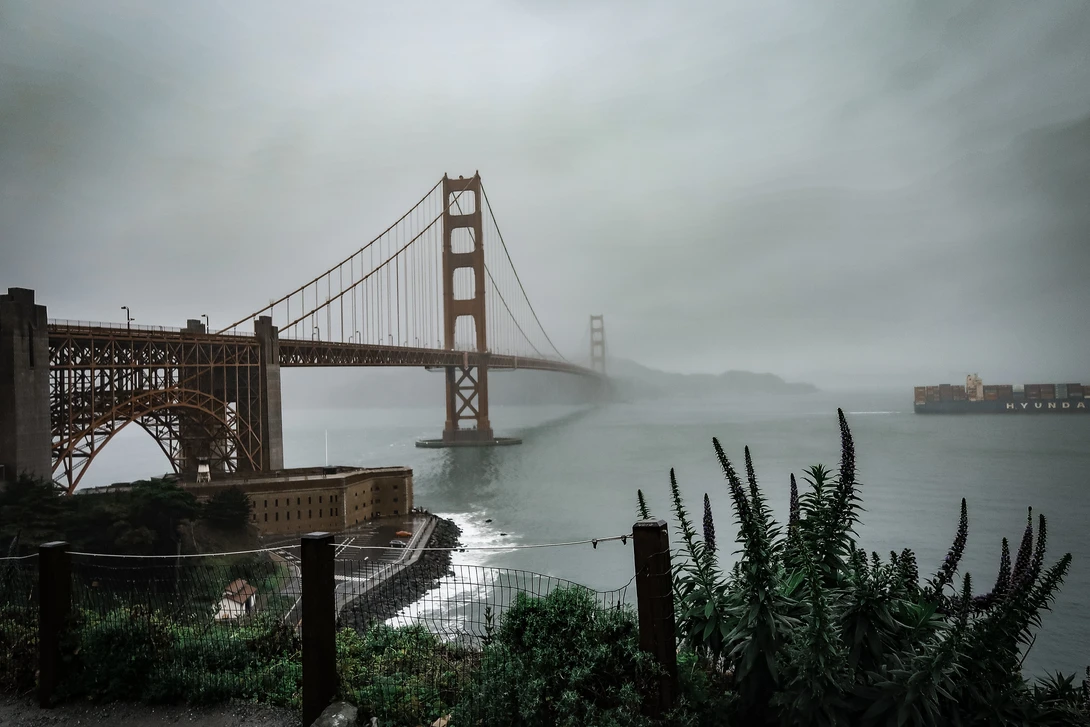 View Foggy Golden Gate Bridge by Matt Goudreau