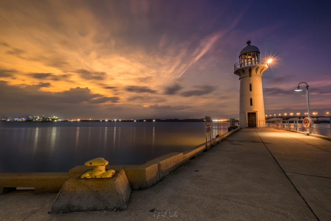 View Raffle Marina Lighthouse by Emil Santos