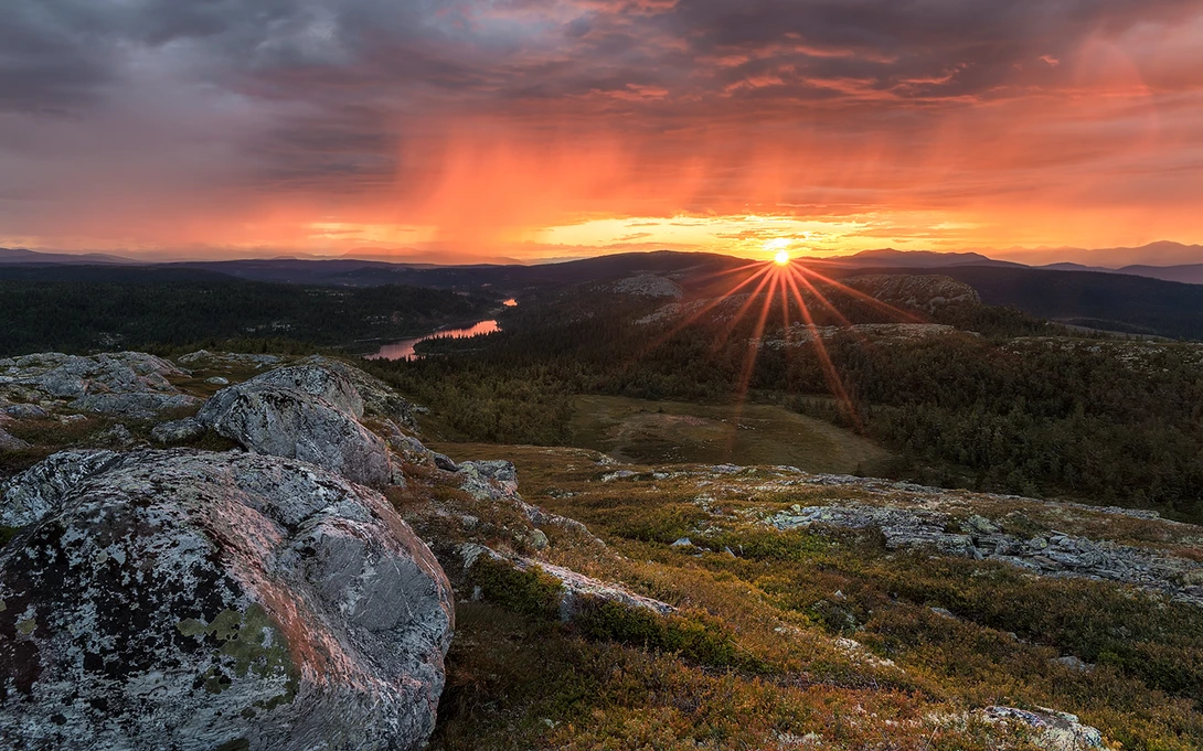 View Sunset Down by Jan Gunnar Nygård