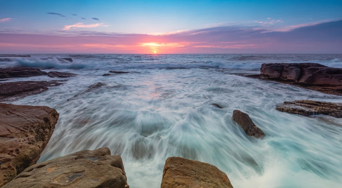 View Pastel Sunrise At Maroubra by Shane Smith