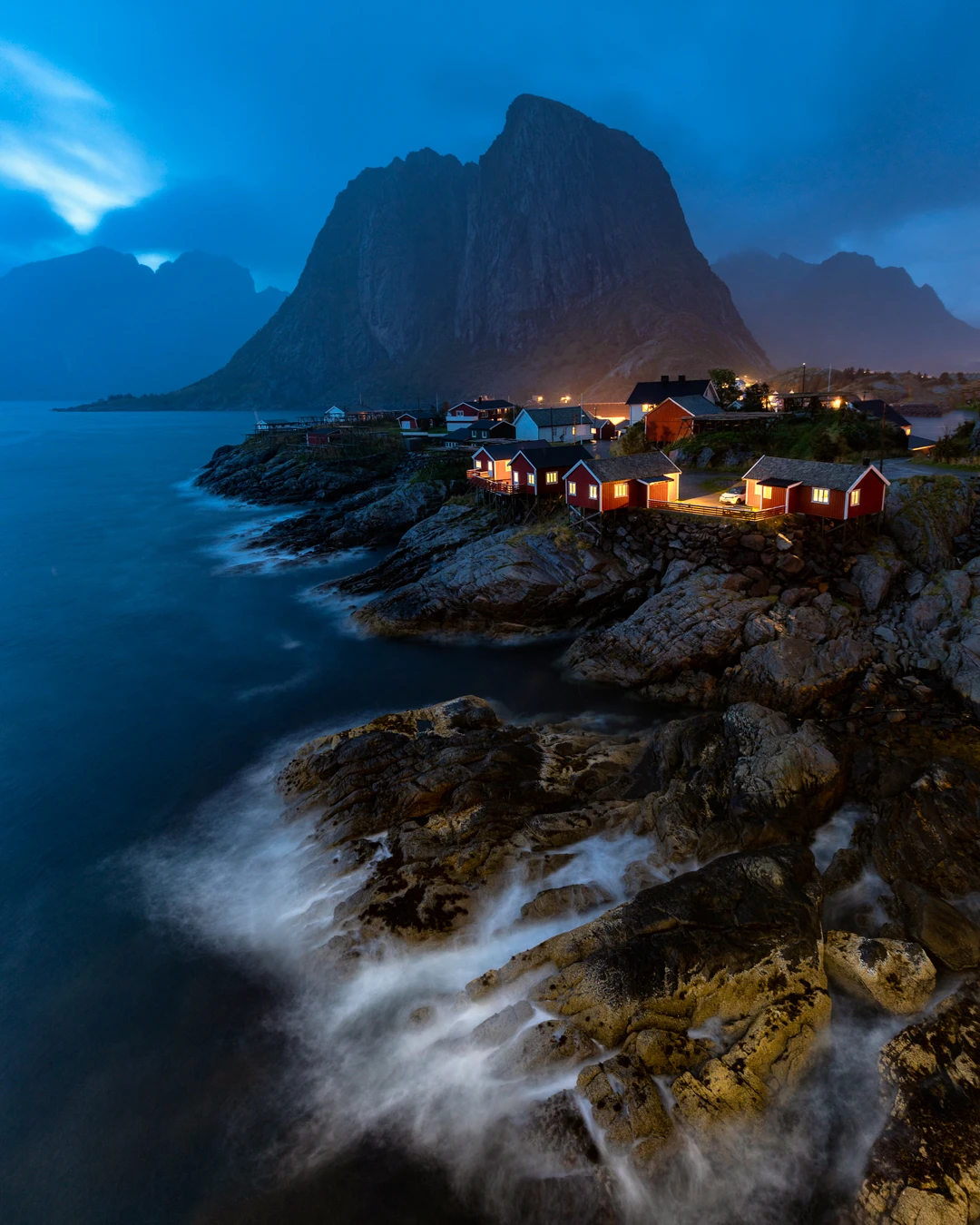 View The Mountains of Reine, Lofoten by Yogi Bassie