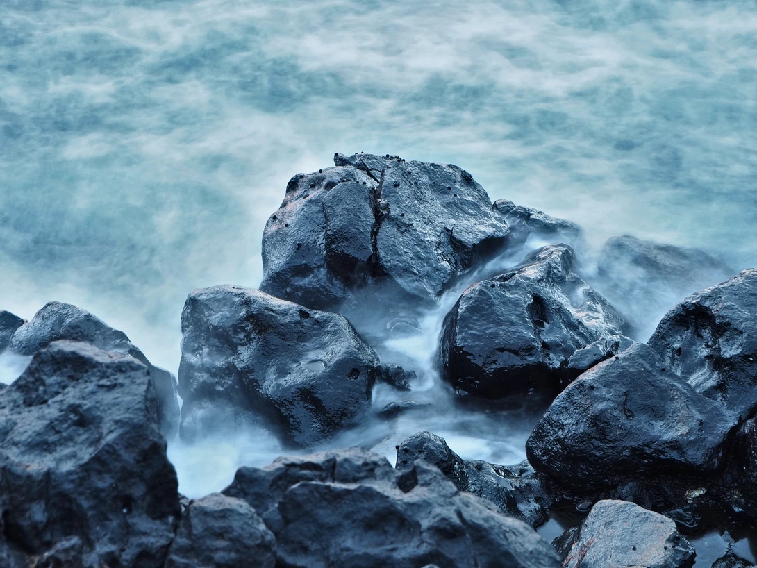 View Rocks in the mist by Ethan Chang