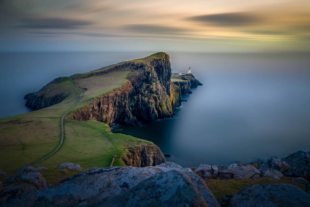 View Neist Point Lighthouse by cristian popa