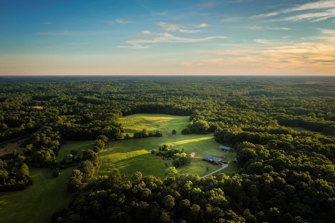 View Sunset on the farm by Mark Guinn