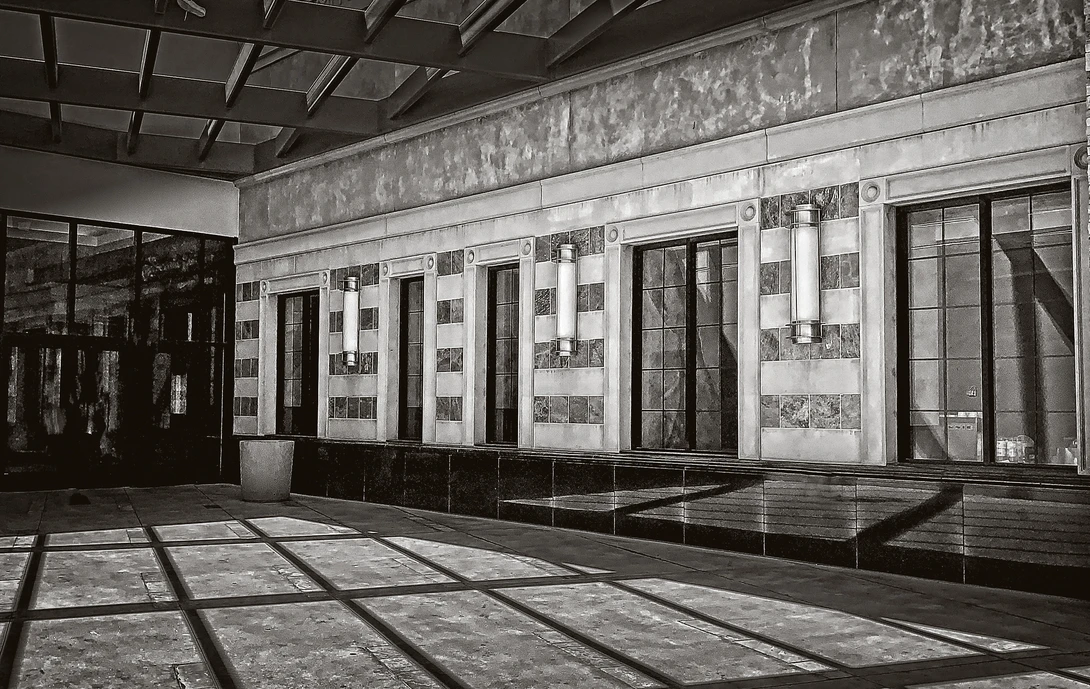 View Lines and Shadows B&W by James Zuffoletto