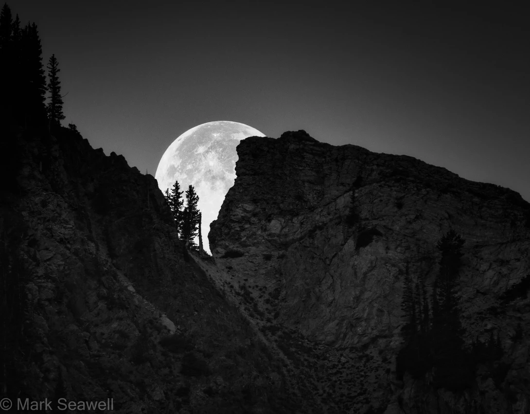 View As the moon falls by Mark Seawell